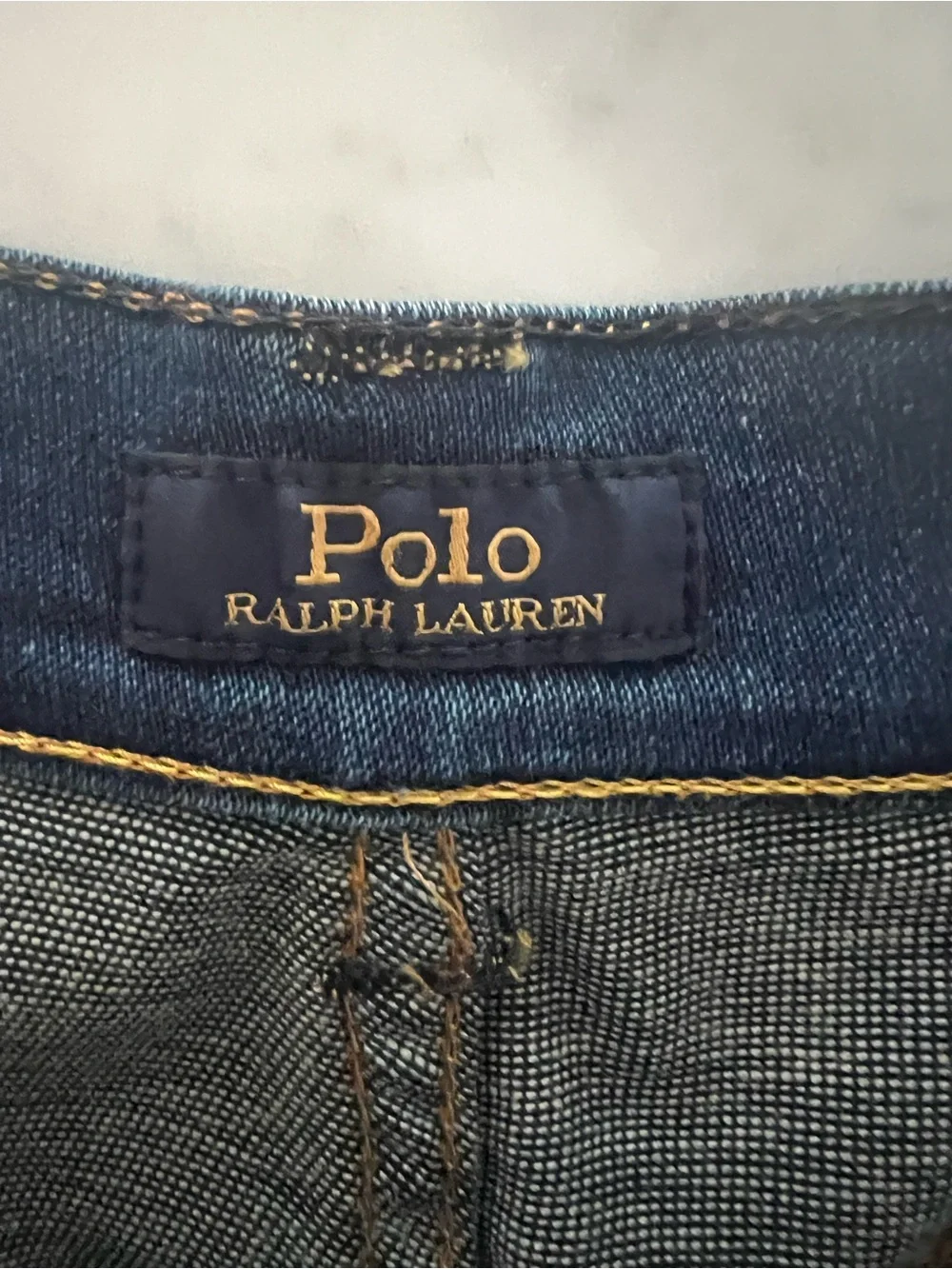 Polo Ralph Lauren Denim Shorts Kids Size 18 Blue Raw Hem Classic Preppy New
